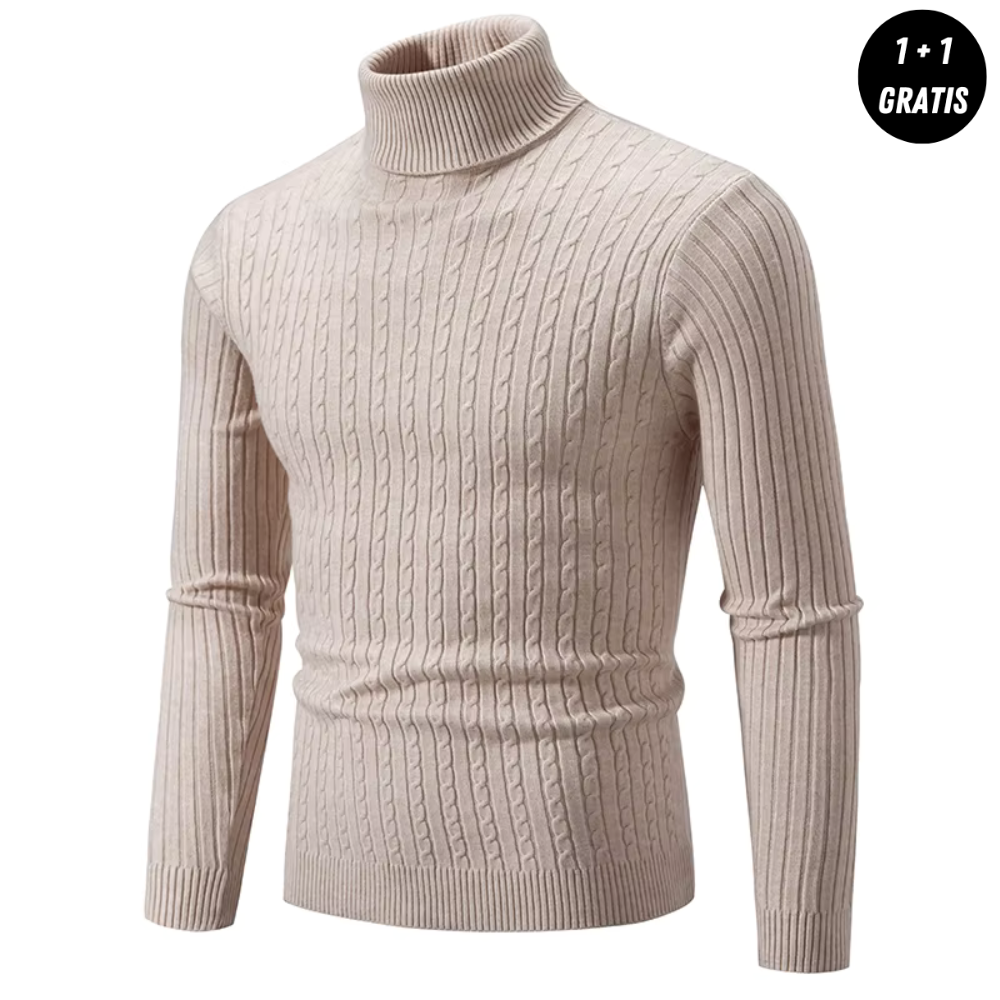 Elio | Knitted jumper with turtleneck