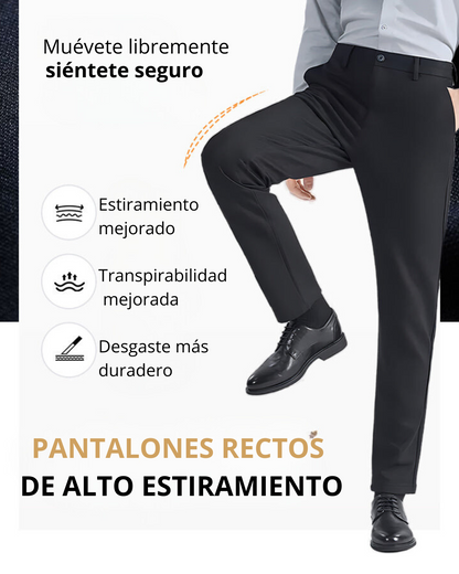 Pantalones Clásicos de Hombre de Alta Elasticidad