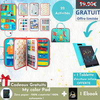 Turquoise : 22 activités + Ebook & Tablette de Dessin GRATUITS + Livraison OFFERTE