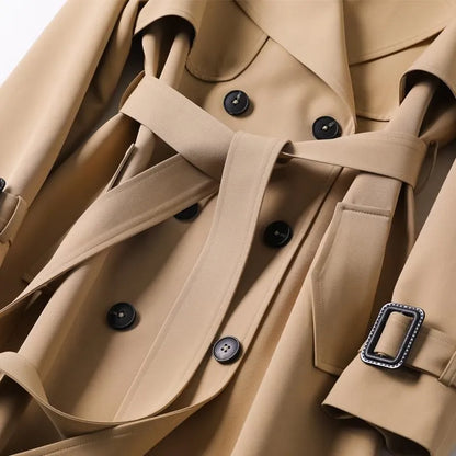 Everleigh™ | Avslappnad Elegant Långärmad Trench Coat