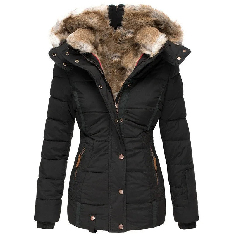 Belen | Warm fur-lined winter coat