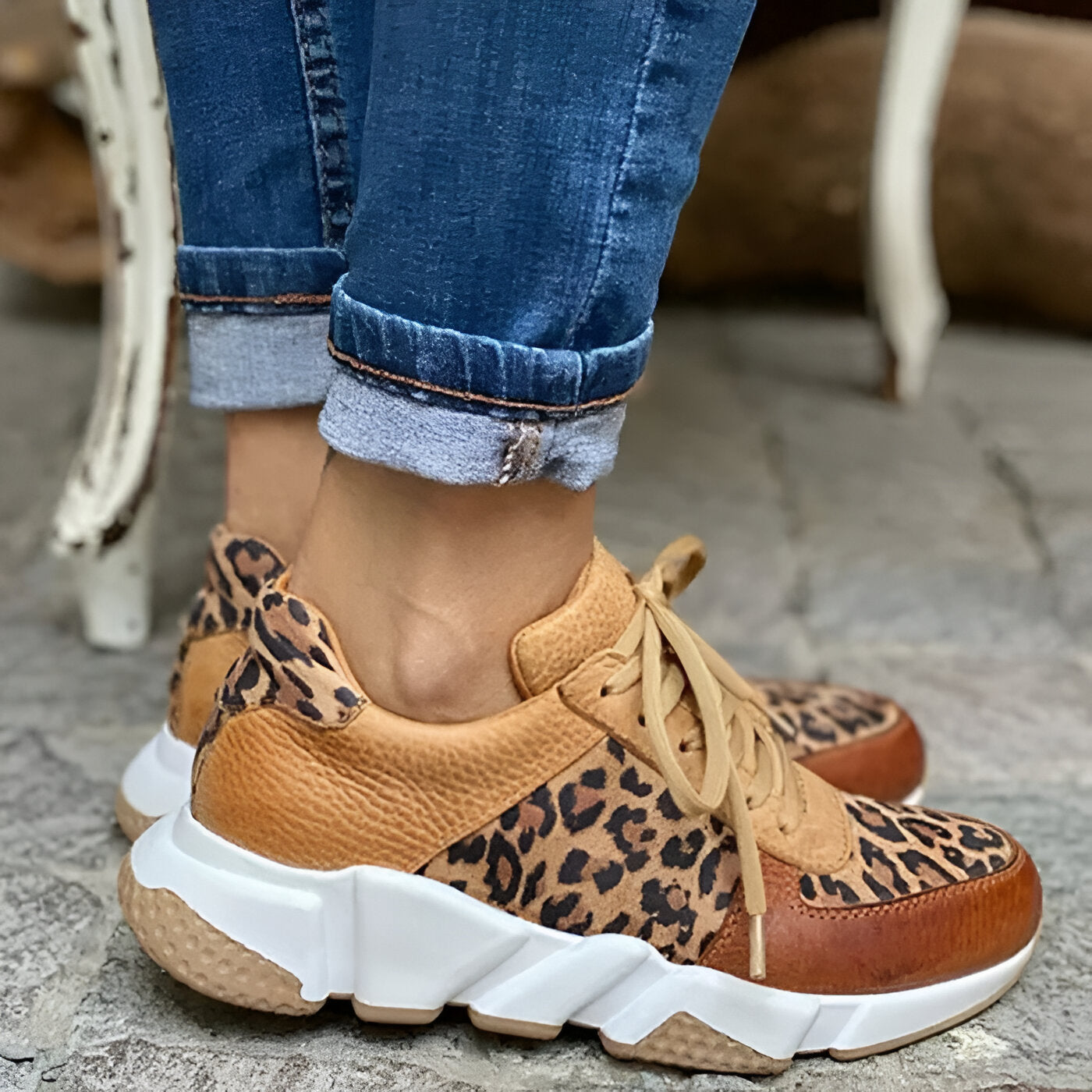 Danuta | Comfortable Leopard Sneakers